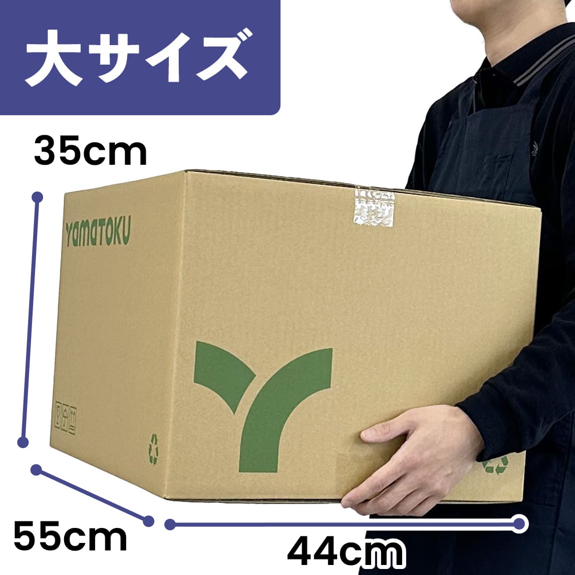 大サイズのダンボールを持った様子